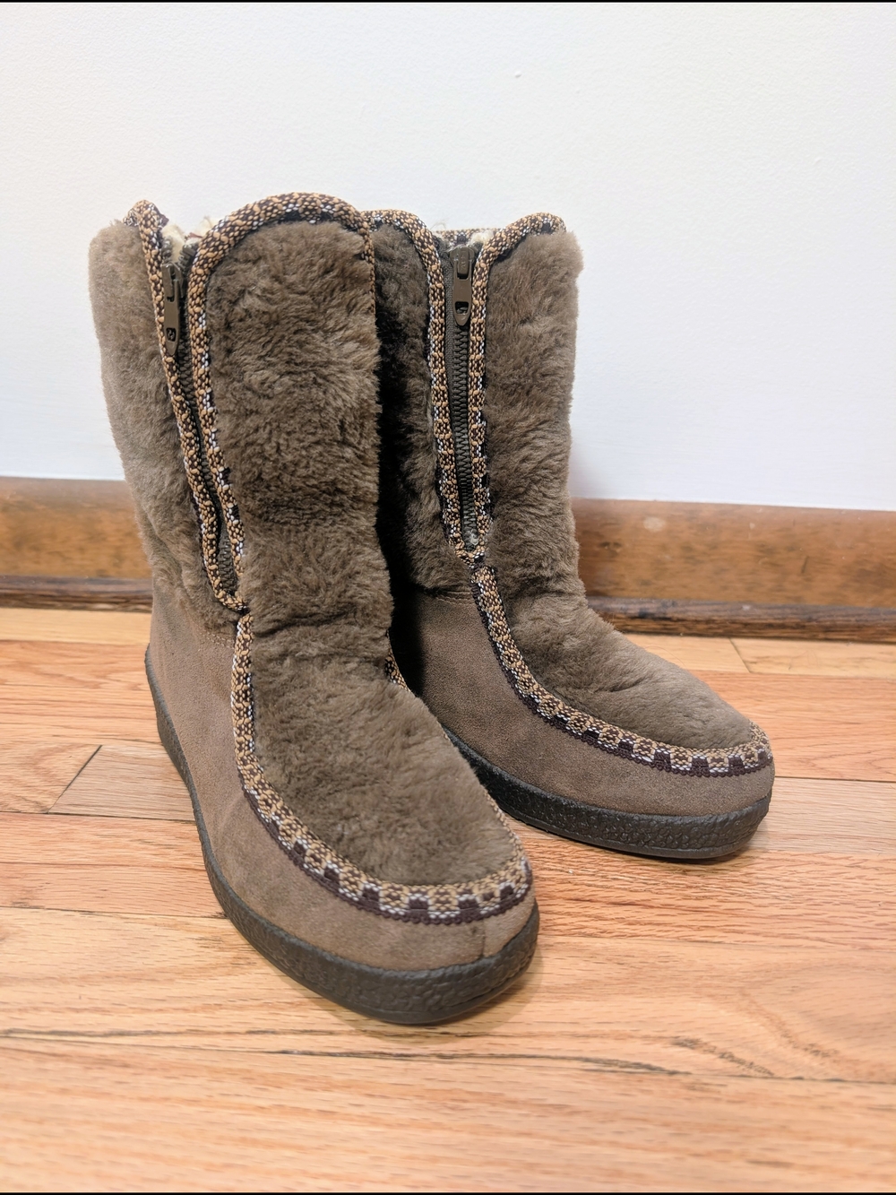 Vintage Snowland Faux Fur Winter Boots | Size 8